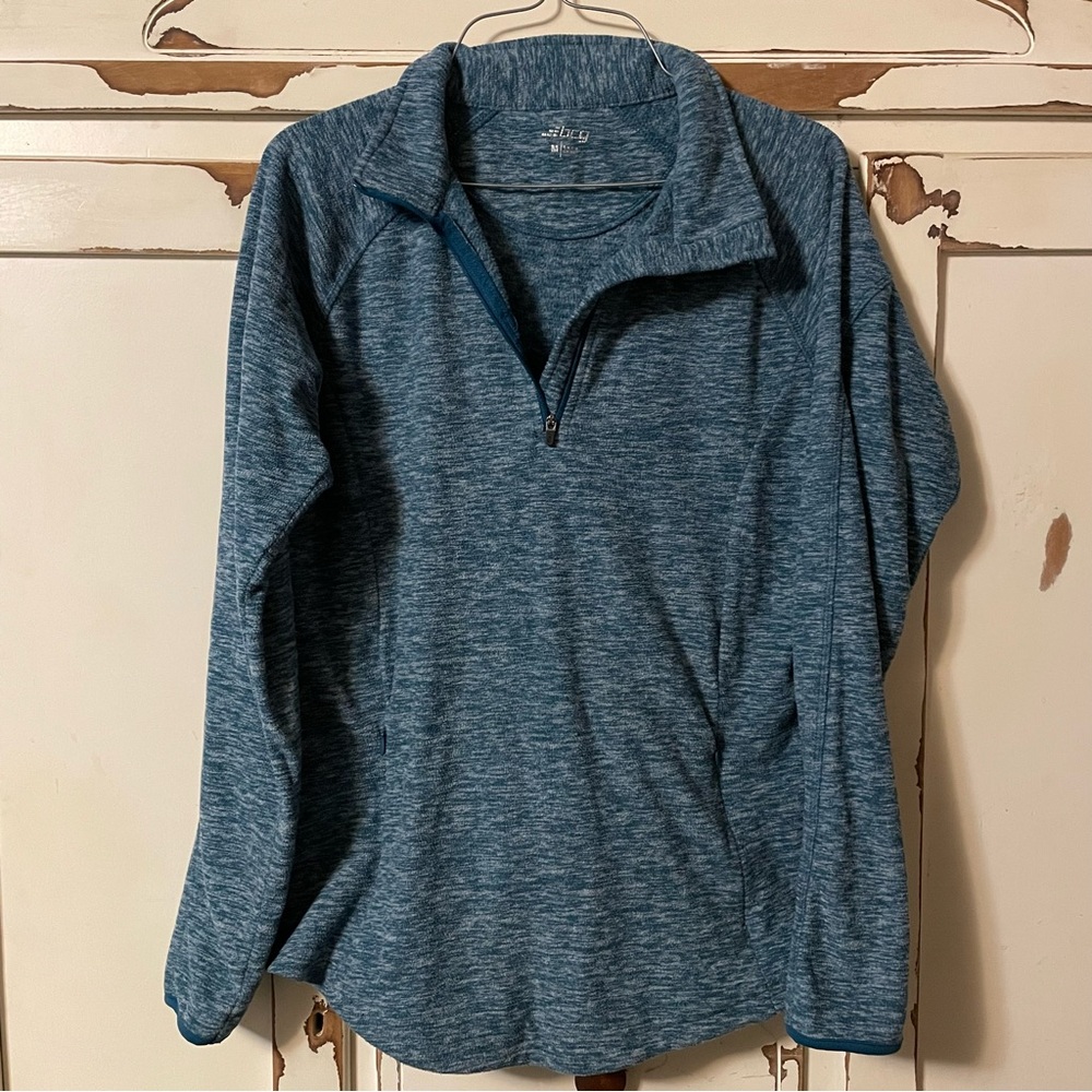 bcg blue quarter zip pullover